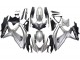 Billige Suzuki GSXR 600 / GSXR 750 Motorrad Verkleidung 2008-2010 - Silber Matt Schwarz