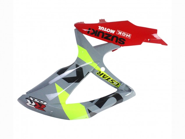 Billige Suzuki GSXR 600 / GSXR 750 Motorrad Verkleidung 2008-2010 - Grau Gelb Rot