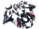 Billige Suzuki GSXR 600 / GSXR 750 Motorrad Verkleidung 2011-2024 - Glanzendes Schwarz Geschmiedet Carbonfaser Silber Rot