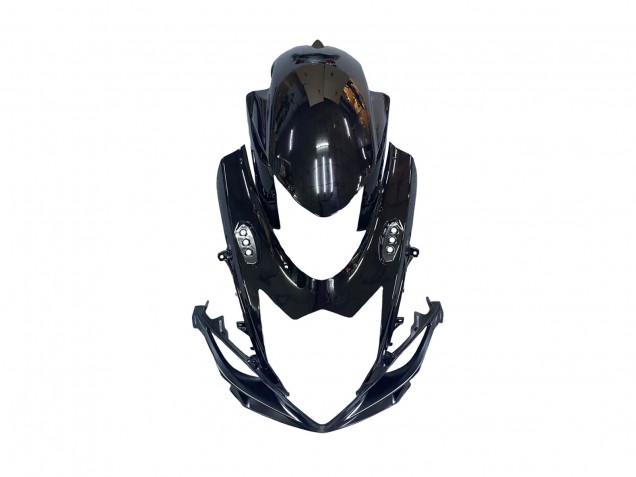 Billige Suzuki GSXR 600 / GSXR 750 Motorrad Verkleidung 2011-2024 - Glanzendes Schwarz Geschmiedet Carbonfaser Silber Rot