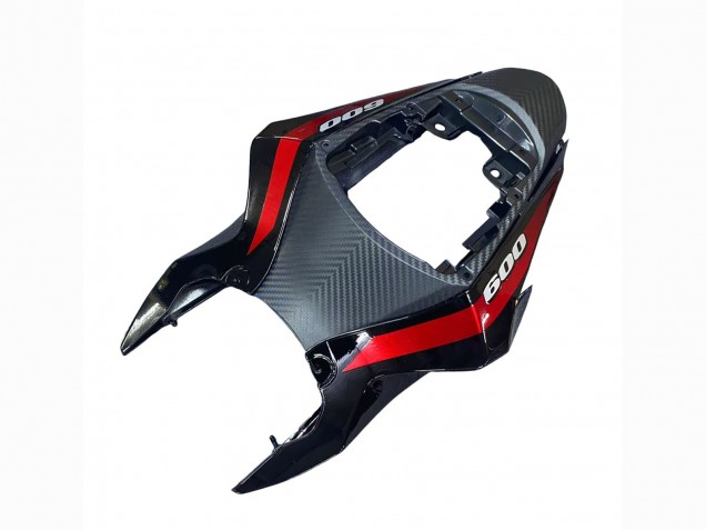 Billige Suzuki GSXR 600 / GSXR 750 Motorrad Verkleidung 2011-2024 - Glanzendes Schwarz Geschmiedet Carbonfaser Silber Rot
