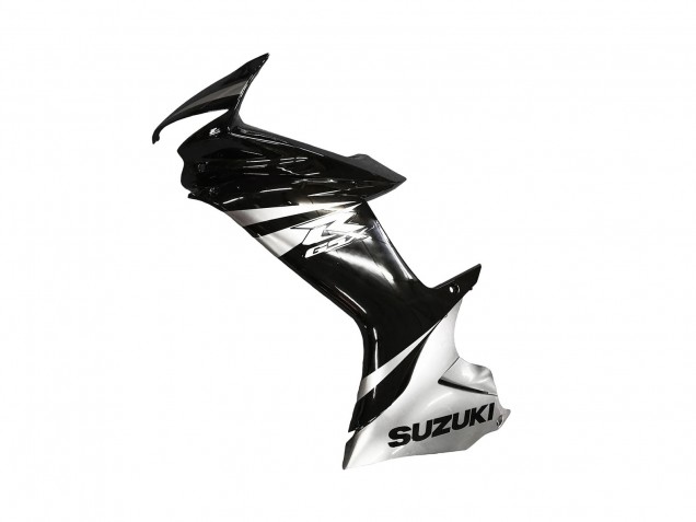 Billige Suzuki GSXR 600 / GSXR 750 Motorrad Verkleidung 2011-2024 - Glanzendes Schwarz Silber