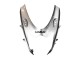 Billige Suzuki GSXR 600 / GSXR 750 Motorrad Verkleidung 2011-2024 - Glanzendes Schwarz Silber