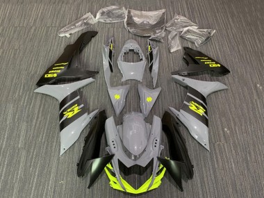 Billige Suzuki GSXR 600 / GSXR 750 Motorrad Verkleidung 2011-2024 - Nardo Grau Neon Gelb Schwarz