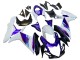Billige Suzuki GSXR 600 / GSXR 750 Motorrad Verkleidung 2011-2024 - Blau Lila Weiss