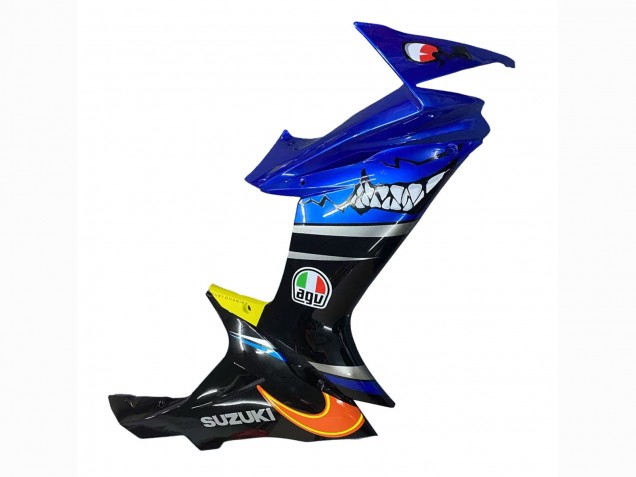 Billige Suzuki GSXR 600 / GSXR 750 Motorrad Verkleidung 2011-2024 - Blau Gelb
