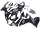 Billige Suzuki GSXR 600 / GSXR 750 Motorrad Verkleidung 2011-2024 - Glanzendes Schwarz Matt Schwarz Weiss Aufkleber
