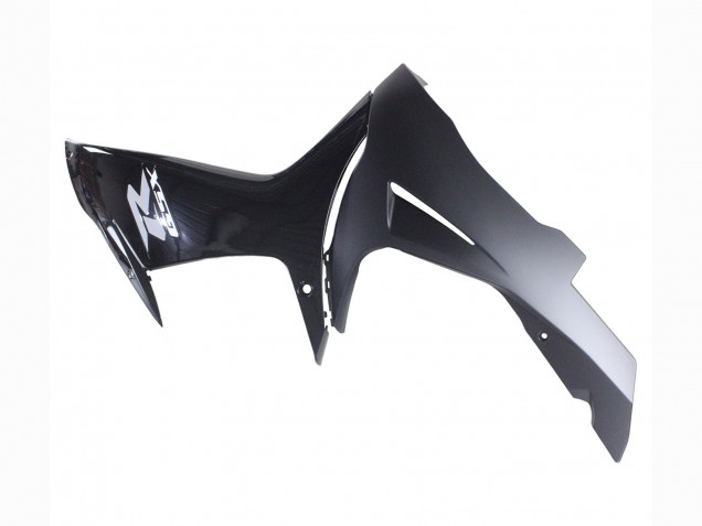 Billige Suzuki GSXR 600 / GSXR 750 Motorrad Verkleidung 2011-2024 - Glanzendes Schwarz Matt Schwarz Weiss Aufkleber