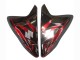 Billige Suzuki GSXR 600 / GSXR 750 Motorrad Verkleidung 2011-2024 - Glanzendes Schwarz Rot Flamme
