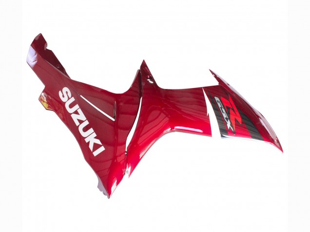 Billige Suzuki GSXR 600 / GSXR 750 Motorrad Verkleidung 2011-2024 - Rot Glanzendes Schwarz