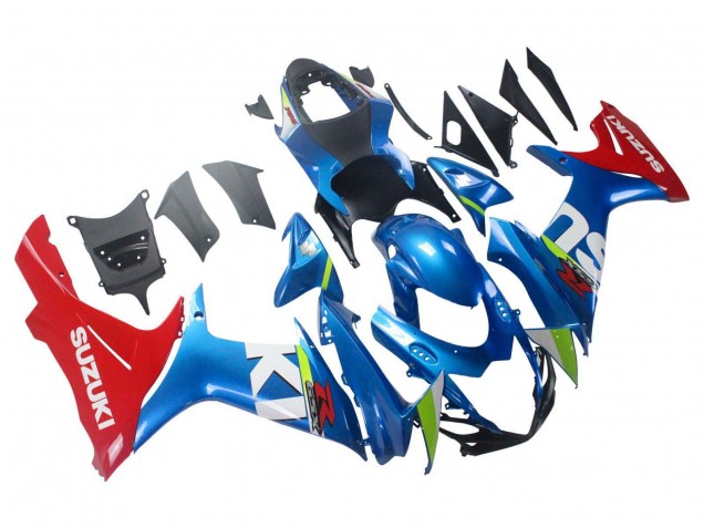 Billige Suzuki GSXR 600 / GSXR 750 Motorrad Verkleidung 2011-2024 - Blau Rot