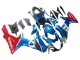 Billige Suzuki GSXR 600 / GSXR 750 Motorrad Verkleidung 2011-2024 - Blau Rot