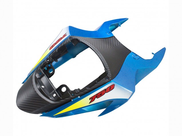 Billige Suzuki GSXR 600 / GSXR 750 Motorrad Verkleidung 2011-2024 - Blau Weiss Rot