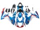Billige Suzuki GSXR 600 / GSXR 750 Motorrad Verkleidung 2011-2024 - Blau Weiss Rot