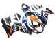 Billige Suzuki GSXR 600 / GSXR 750 Motorrad Verkleidung 2011-2024 - Hellblau Orange Schwarz Weiss Hai 46