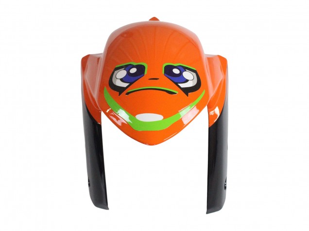 Billige Suzuki GSXR 600 / GSXR 750 Motorrad Verkleidung 2011-2024 - Hellblau Orange Schwarz Weiss Hai 46