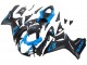 Billige Suzuki GSXR 600 / GSXR 750 Motorrad Verkleidung 2011-2024 - Blau Matt Schwarz