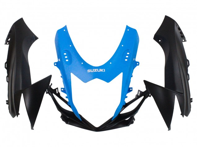 Billige Suzuki GSXR 600 / GSXR 750 Motorrad Verkleidung 2011-2024 - Blau Matt Schwarz