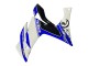 Billige Yamaha YZF R3/R25 Motorrad Verkleidung 2015-2018 - Weiss Blau Schwarz Rennen