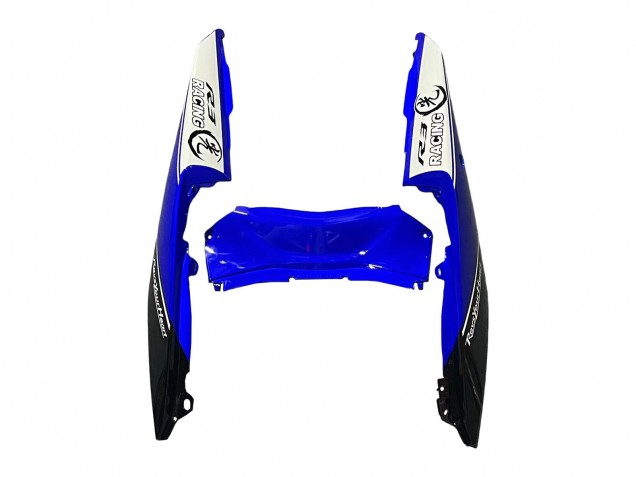 Billige Yamaha YZF R3/R25 Motorrad Verkleidung 2015-2018 - Weiss Blau Schwarz Rennen