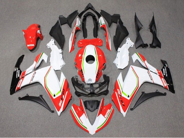 Billige Yamaha YZF R3/R25 Motorrad Verkleidung 2015-2018 - Weiss Rot Grun Schwarz Motul