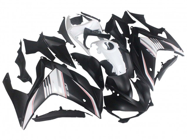 Billige Yamaha YZF R3/R25 Motorrad Verkleidung 2015-2018 - Weiss Rot Matt Schwarz