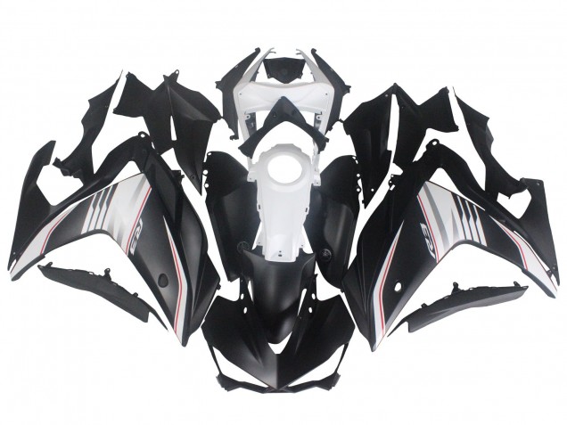 Billige Yamaha YZF R3/R25 Motorrad Verkleidung 2015-2018 - Weiss Rot Matt Schwarz