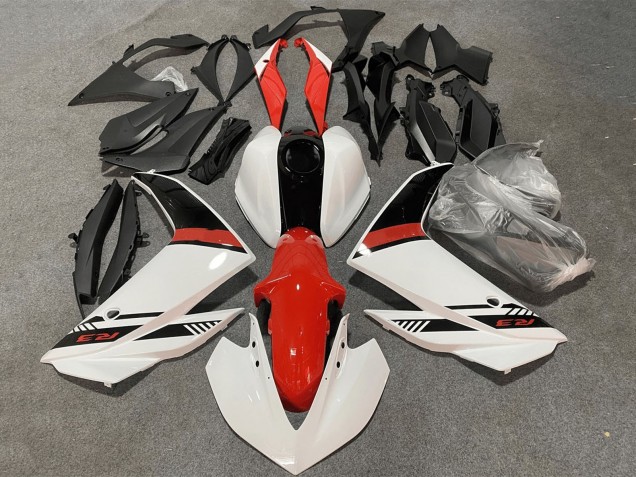 Billige Yamaha YZF R3/R25 Motorrad Verkleidung Kit 2015-2018 - Weiss Rot Schwarz
