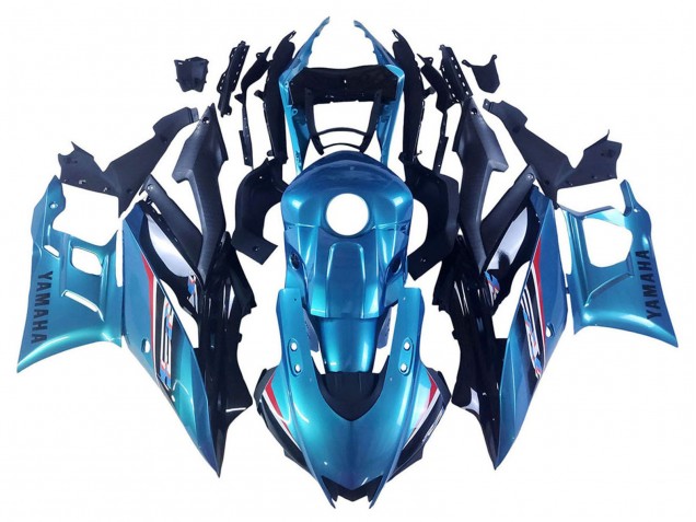 Billige Yamaha YZF R3/R25 Motorrad Verkleidung 2019-2021 - Blau Schwarz