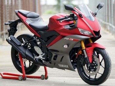Billige Yamaha YZF R3/R25 Motorrad Verkleidung 2019-2021 - Rot Grau
