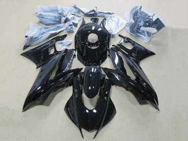 Billige Yamaha YZF R3/R25 Motorrad Verkleidung 2019-2021 - Glanzendes Schwarz