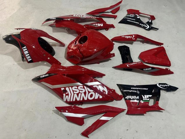 Billige Yamaha YZF R3/R25 Motorrad Verkleidung 2019-2021 - Dunkel Rot Weiss Silber Schwarz Valsir