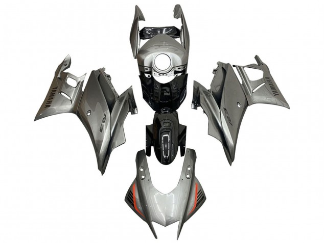 Billige Yamaha YZF R3/R25 Motorrad Verkleidung 2019-2021 - Silber Schwarz