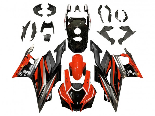 Billige Yamaha YZF R3/R25 Motorrad Verkleidung 2019-2021 - Rot Grau Schwarz ENEOS