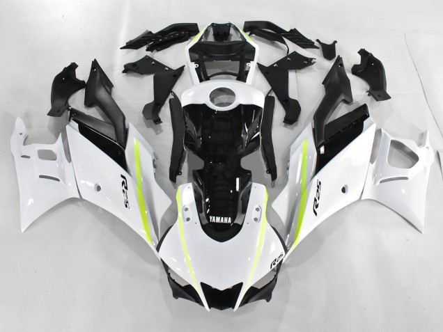 Billige Yamaha YZF R3/R25 Motorrad Verkleidung 2019-2021 - Weiss Grun Schwarz