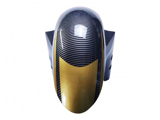 Billige Yamaha YZF R3/R25 Motorrad Verkleidung 2022-2024 - Schwarzer Carbonfaser Stil Goldrot ABBOT