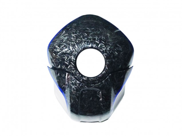 Billige Yamaha YZF R3/R25 Motorrad Verkleidung 2022-2024 - Marble Schwarz Silber Blau Geschmiedet Carbonfaser Stil