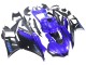 Billige Yamaha YZF R3/R25 Motorrad Verkleidung 2022-2024 - Blau Matt Schwarz