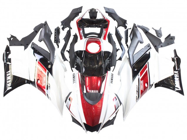 Billige Yamaha YZF R3/R25 Motorrad Verkleidung 2022-2024 - Weiss Rot Schwarz Yamalube