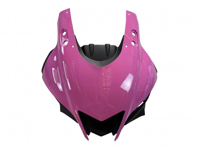 Billige Yamaha YZF R3/R25 Motorrad Verkleidung 2022-2024 - Rosa Glanzendes Schwarz Monster