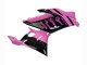 Billige Yamaha YZF R3/R25 Motorrad Verkleidung 2022-2024 - Rosa Glanzendes Schwarz Monster