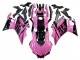 Billige Yamaha YZF R3/R25 Motorrad Verkleidung 2022-2024 - Rosa Glanzendes Schwarz Monster