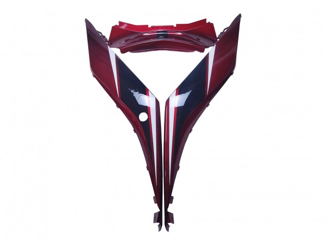 Billige Yamaha YZF R3/R25 Motorrad Verkleidung 2022-2024 - Rot Weiss Glanzendes Schwarz