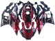 Billige Yamaha YZF R3/R25 Motorrad Verkleidung 2022-2024 - Rot Weiss Glanzendes Schwarz
