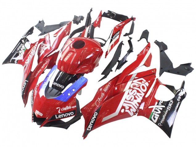 Billige Yamaha YZF R3/R25 Motorrad Verkleidung 2022-2024 - Rot Blau Schwarz Lenovo Valsir
