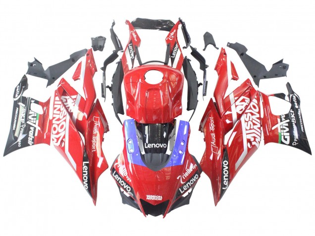 Billige Yamaha YZF R3/R25 Motorrad Verkleidung 2022-2024 - Rot Blau Schwarz Lenovo Valsir