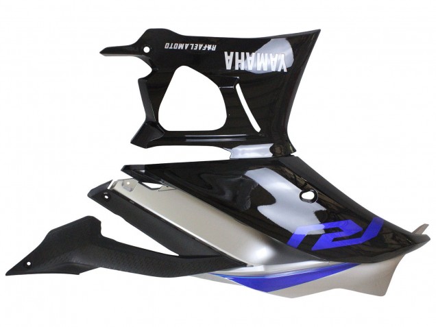 Billige Yamaha YZF R3/R25 Motorrad Verkleidung 2022-2024 - Silber Blau Glanzendes Schwarz