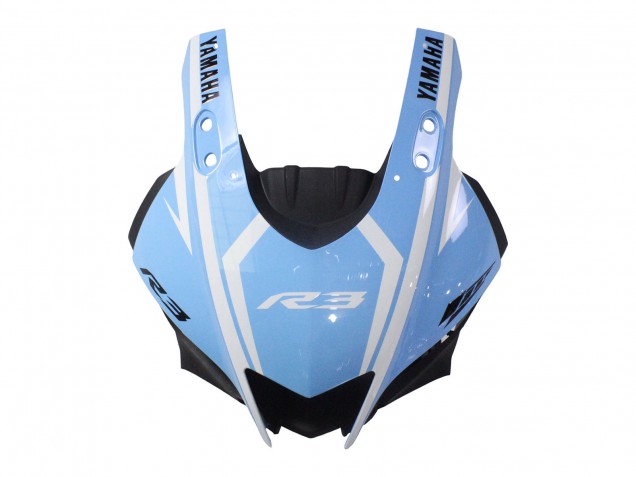Billige Yamaha YZF R3/R25 Motorrad Verkleidung 2022-2024 - Weiss Hellblau