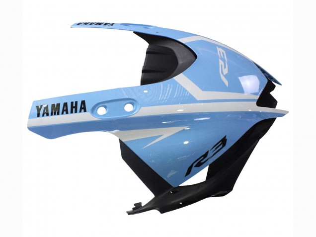 Billige Yamaha YZF R3/R25 Motorrad Verkleidung 2022-2024 - Weiss Hellblau