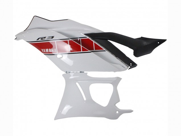 Billige Yamaha YZF R3/R25 Motorrad Verkleidung 2022-2024 - Weiss Rot Gelb Schwarz